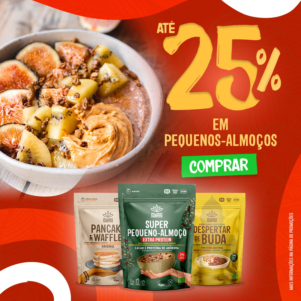 Até 25% de desconto em Pequenos-Almoços
